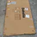 Babelio 26-43" No Bottom Bar Baby Gate for Babies, Elders and Pets, 2-in-1 Hardware Mount Dog Gate for The House, Stairs and Doorways, with Large Walk Thru Door, White