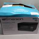 Emerson MW9255B Countertop Microwave Oven, 6 Pre-Programmed Settings, Removable Glass Turntable and Child Safety Lock, 0.9 Cu ft, 900W, Black