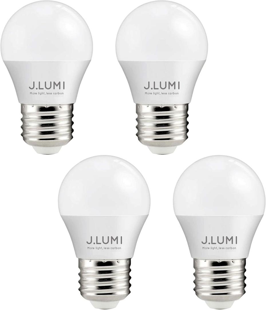 A15 LED Bulb 5W, 3000K Soft White, A15/G45 Bulb Shape, E26 Medium Base, 40 Watt Equivalent, Desk Lamp Light Bulbs, Refrigerator Light Bulb, NOT DIMMABLE (Pack of 4)