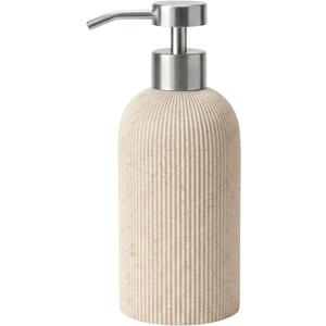 Sand Beige Hand Soap Dispenser with Stainless Steel Pump