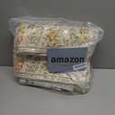 DUKINO 3x5 Rug, Washable Animal Area Rug with Non Slip Vintage Design, Indoor Soft Low Pile Carpet for Bedroom, Nursery, Dining Room, Farmhouse, Playroom, White