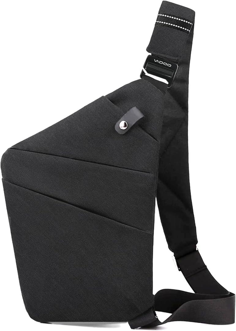 VADOO Sling Bag - Anti-theft Crossbody Shoulder Bag for Men and Women