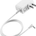 6V AC Adapter for Omron Blood Pressure Monitor Hem-ADPTW5, USA UL Listed Extra Long 6.6 Ft Cord Healthcare 5 7 10 Series BP5100 BP5250 BP5450 Charger Replacement Power Supply Cord, White