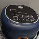 Mini Rice Cooker, 2L Portable Travel For Car/Truck/Home, 12V/24V/110V Small with Steam Tray(Blue)