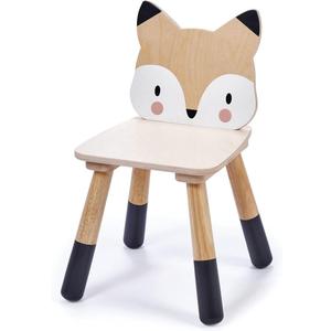 Tender Leaf Toys - Forest Table and Chairs Collections - Adorable Kids Size Art Play Game Table and Chairs - Made with Premium Materials and Craftsmanship for Children 3+ (Forest Fox Chair)