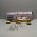 Globe Electric 3-Light Plug-in Track Lighting, Matte Brass, Adjustable Heads, 15-Foot Cord, 59469