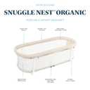 Baby Delight Snuggle Nest Bassinet, Portable Baby Bed, for Infants 0 5 Months, Organic Oat