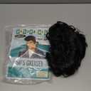 Seasons 50's Greasers Style Black Wig, 3 inches Novelty Rock Star Cosplay Accessory for Adult