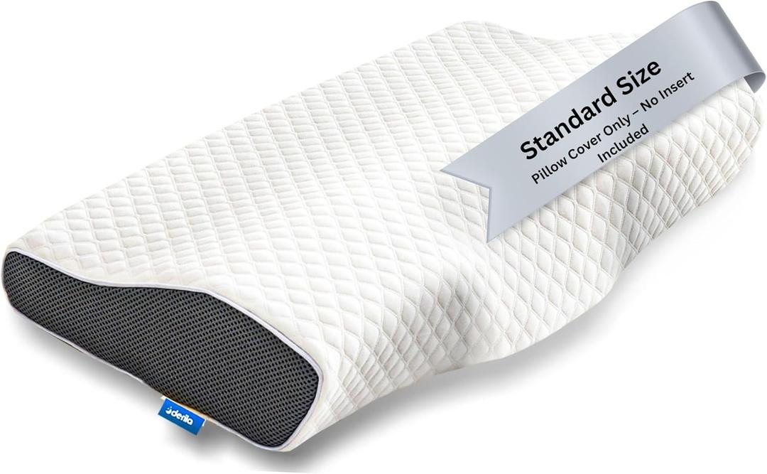 Derila Pillowcase | Designed to Keep Your Derila Memory Foam Pillow for snoring Relief Covered and Protected with This Crisp, Clean, White Pillowcase Made from Premium Materials