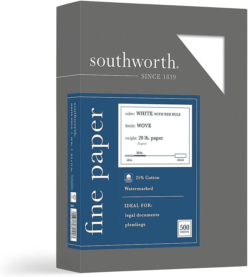 Southworth 8.5" x 11" Business Paper, 20 Lbs., Wove, 500/Box (403CR)