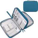 FYY Electronic Organizer, Extra Large Travel Cable Organizer Bag Pouch Portable Waterproof Double Layers All-in-One Storage Bag for iPad, Cable, Power Bank, Laptop Charger for Office/Home, Dark Green