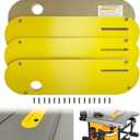 Zero Clearance Inserts Compatible with DeWalt DWE7485 with Riving Knife Slot, Precise Cuts with No Tear-out and Helps Improve Dust Flow, Includes Off-set Screws, Easy Height Adjustment, 4-pack