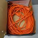 Amazon Basics 100 Foot 3-Prong Vinyl Indoor/Outdoor Extension Cord, Long Power Cord, Grounded Plug for Safety, Moisture Resistant, 10 Amps, 1250 Watts, 125 VAC, Orange