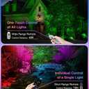 SUNVIE Spot Lights Outdoor 12W RGBW Color Changing Landscape Lights with Remote Control 120V RGB Landscape Lighting Waterproof Outdoor Spotlights for Yard Garden Patio Lawn Decorative, 4 Pack