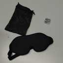 Sleep Eye Mask for Side Sleeper, Lash Extensions 3D Contoured Cup Sleeping Mask for Men Women, Travel Blackout Night Blindfold Eye Shade Cover with Adjustable Strap (Black-Side Sleeper)