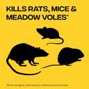 Victor Rat Poisoning for Inside & Outdoor Use - Kills Rats, Mice, Meadow Voles, Mouse Poisoning for Indoor & Outside Areas, Ready-to-Use, Yellow, M925, 4 lbs