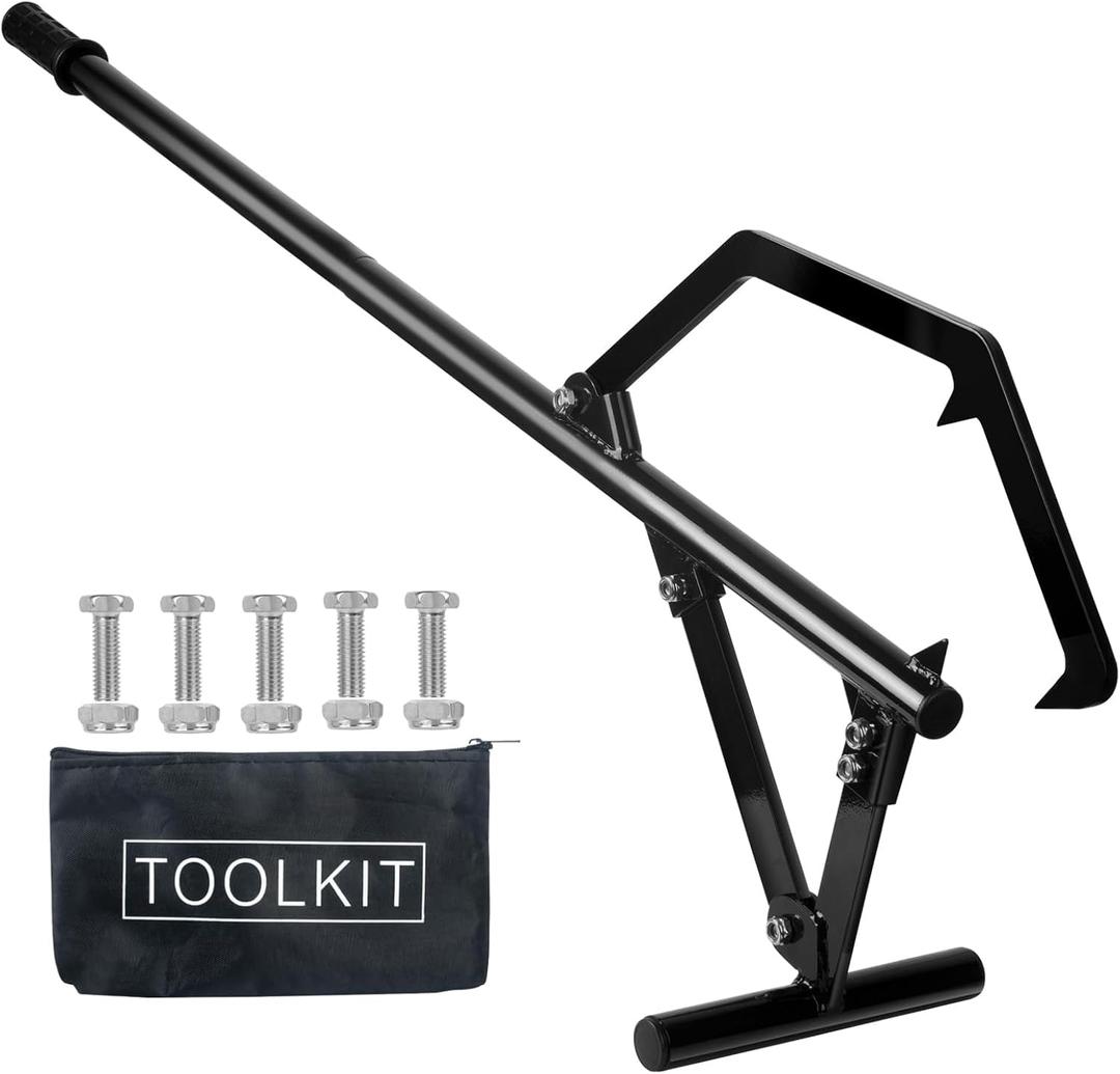 50.9inch Timberjack Log Lifter, Adjustable Log Roller Cant Hook, Heavy Duty Steel Logging Tools Log Jack for Rolling Logs Ups to 25" in Dia