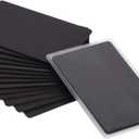 Thick Black Aluminum Metal Business Cards Anodized Aluminum 86 X 54 X 0.8mm 15 pcs Include Protector Sleeves(Frosted)