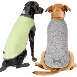 KYEESE 2Pack Dog Shirts Sun Protection Quick Dry Dog T Shirt Stretchy Sleeveless Pet Vest Lightweight Pet Clothes Soft Tank Top with Reflective Label,( XXX-Large)