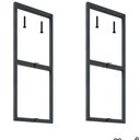DIYHD 2 Tier Ceiling Mount Pipe Shelf Brackets, Industrial Rustic Black Storage Hanging Pipe Shelf,Max Load 100lbs,No Wooden Plank