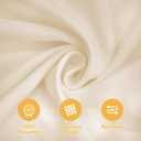 BRILLMAX 6 Pack Beige Tablecloths 90 x 132 Inch for 6ft Rectangle Tables - 150 GSM Polyester Fabric, Floor Length Drop, Water, Stain & Wrinkle Resistant Cloth Cover for Wedding Reception Banquet