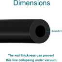 Vacuum Hose Automotive, 10 FT 1/8 Inch ID Vacuum Line, 130PSI Max Pressure Vacuum Lines Automotive, Silicone Hose