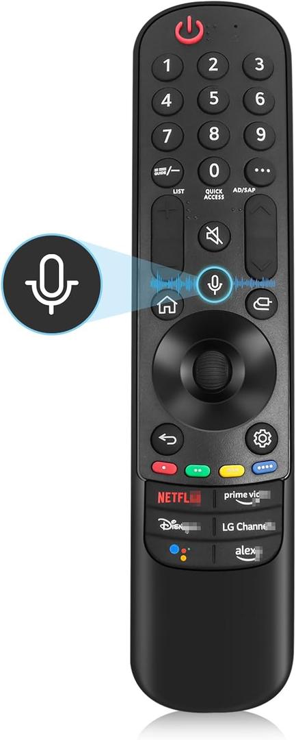 Magic Remote for LG-Smart-TV-Remote-Control-Replacement with Pointer and Voice Function,Compatible with LG 2019-2024 UHD OLED QNED NanoCell 4K 8K Smart TV