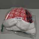 Civaner 8 Pieces Plush Christmas Santa Hats Bulk for Adults Buffalo Plaid Christmas Hats Xmas Snowflake Claus Caps for Unisex Adult Red White Black Color Caps Costume Party Supplies Party Favors