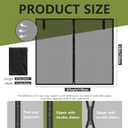 Yahenda SUV Tailgate Mesh Screen for Camping, Car Tailgate Tent Shade, Breathable Bug Screen with Magnetic Design, UV Protection Privacy Cover, Car Camping Accessories(X-Large,Half Wrap,Black)