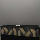 SAND MINE Reversible Mats, Plastic Straw Rug, Modern Area Rug, Large Floor Mat and Rug for Outdoors, RV, Patio, Backyard, Deck, Picnic, Beach, Camping, Trailer, Black & Beige, 5' x 8'