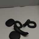 [4 in 1] Silicone Case Cover for AirPods Max, Clear Gradient Soft TPU Ear Cups Cover/Ear Pad Case Cover/Headband Cover Transparent Accessories for Apple AirPods Max (2024/2020)(USB-C/Lightning), Black