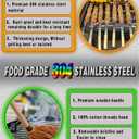 27 Inch Extra Long 1 Inch Wide Kabob Skewers for Grilling, Premium 304 Stainless Steel Barbecue Skewer with Wood Handle,Metal Flat Kebab Skewers include 8PCS BBQ Skewer,1PCS Grill Mop Brush