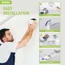 DAMINY 12 Pack 6 Inch LED Recessed Lighting with Junction Box,5CCT,Ultra-Thin Recessed Light,10W 1100LM, Dimmable Canless Wafer Ceiling Light, High Brightness