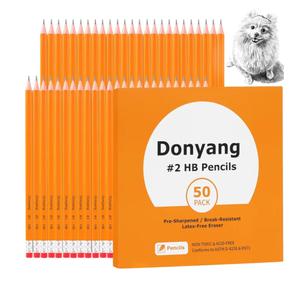 Pack of 3, 50 Pack #2 Pencils, Pre-Sharpened Pencils with Erasers, Bulk Yellow Graphite Pencils for School Teacher Supplies Office Essentials Desk Accessories, No 2 HB Pencil for Writing Drawing Sketching Gifts Pack of 3, 50 Pack #2 Pencils, Pre-Sharpened Pencils with Erasers, Bulk Yellow Graphite Pencils for School Teacher Supplies Office Essentials Desk Accessories, No 2 HB Pencil for Writing Drawing Sketching Gifts