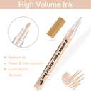 Skin Tone Acrylic Paint Pens, Paint Markers for Wood,Glass,Fabric,Rocks Painting Paint Pens (0.7skin tone)