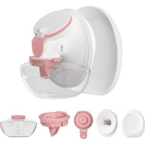 1 Pack M9 Full Set Breast Replacement Part for Momcozy Upgraded Mobile Flow | Upgraded M9, Including 24mm Flange, Red Valve, Diaphragm, Storage Bottle with Red Lip, Not Original Parts,1pc 24mm Overall