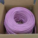 MONK CABLES | CAT6 Plenum Cable 1000ft | UTP, 23AWG, 550MHz | DSX-8000 Certified | Most Certified Cable of The Whole Market (Pink)