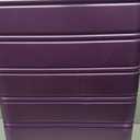 Rockland Melbourne Hardside Expandable Spinner Wheel Luggage, Checked Large 28", Purple