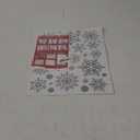 Glitter Snowflake Window Clings Christmas Window Decals for Glass Winter Xmas Navidad Decorations 190 Pcs (Sliver)