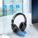 TECKNET Bluetooth Trucker Headset, Single and Dual Ear Wireless Headset with Mic for Work Noise Cancelling, 50Hrs 3 EQ Music Modes Trucker Bluetooth Headphones for PC, Drivers, Office, Call Center