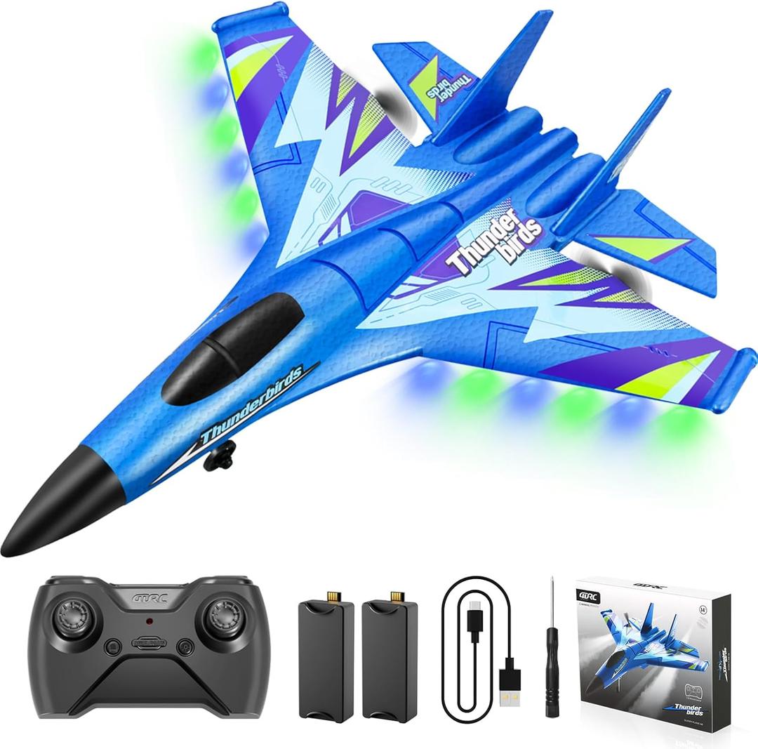 4DRC Foam RC Plane for Kids Adults, Remote Control Airplane RC Jet Helicopter Drone Plane for Kids Adults Beginner, Easy to Fly RC Fighter, Remote Control Aircraft with Automatic Balance Gyro (Blue-2 Batteries) 4DRC Foam RC Plane for Kids Adults, Remote Control Airplane RC Jet Helicopter Drone Plane for Kids Adults Beginner, Easy to Fly RC Fighter, Remote Control Aircraft with Automatic Balance Gyro (Blue-2 Batteries)