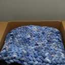 YnM Weighted Blanket, Handmade Chunky Knitted Design, Soft and Cozy, Temperature Regulating and Breathable, Machine Washable Throw for Sleep or Home Decor (Dark Blue Tie-Dyed, 60x80 Inch, 20lbs)