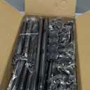 Room Divider Curtain Rod, No Drilling Room Separator for Space Partition Adjustable 4-10ft(H) 28-70inch(W) Heavy Duty Temporary Wall Divider Floor to Ceiling Tension Rod, Black