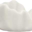 Off White Large Decorative Bowl - 16 Fruit/Key/Purse Bowl for Home Decor - Coffee Table & Entryway Table Decor - Scalloped Ruffle Bowls - Unique Centerpiece Bowls(Big)