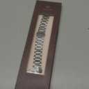 Wearlizer Compatible with Fitbit Versa 4/3 Bands/Fitbit Sense Bands for Women & Men, Stainless Steel Ultra-Thin Lightweight Metal Replacement Strap for Versa 4/Sense (Silver)