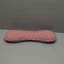 Buckwheat Pillow Cervical Neck Pillow, Buckwheat Hulls Filling Cooling Lumbar Support Pillow, Adjustable Firmness Ergonomic Design with Washable Cover, Red 19"X7"