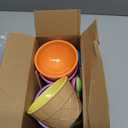 6 PCS Reusable Plastic Ice Cream Bowls with Spoons Colorful Cartoon Ice Cream Cups for Sundaes, Frozen Yogurt, and Summer Party Desserts