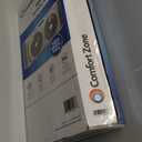 Comfort Zone Window Fan for Bedroom, 9 inch 3 Speed Dual Fans with Auto-Locking Expanders, Window Exhaust Fan, Removeable Bug Screen, White