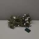 RECUTMS 6.5Ft Christmas Decorations with Lights Artificial Wreath White Berries and White Pinecones Xmas Decorations for Home Wall Decor Berries