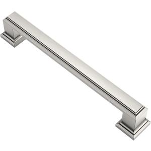 Alzassbg 10 Pack Brushed Satin Nickel Cabinet Pulls, 5 Inch(128mm) Hole Center Cabinet Handles Kitchen Pulls for Cabinets and Drawer AL3071SN